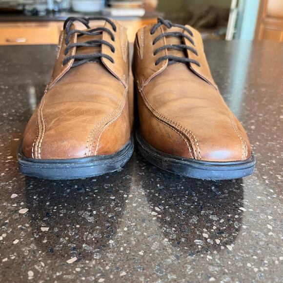 Clarks Men's Brown Lace Up Oxford Dress Shoes Size 8 #261300957070 - Picture 10 of 11
